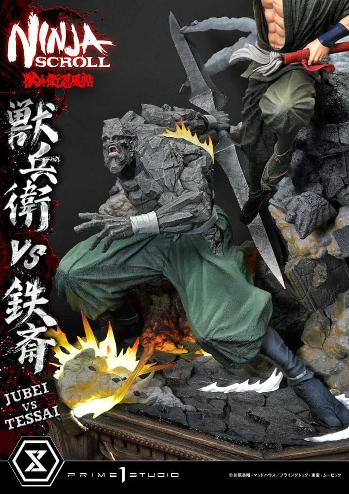 Ninja Scroll Statue – Jubei Versus Tessai 1/4 Scale 101 cm 23