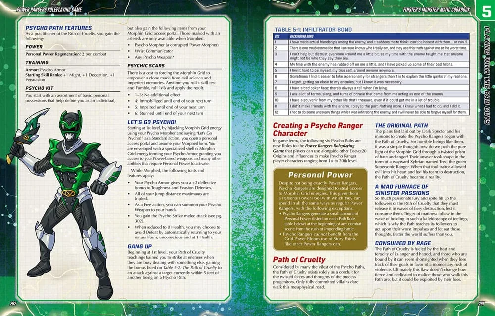 Power Rangers RPG Sourcebook – Finster’s Monster-Matic Cookbook 3
