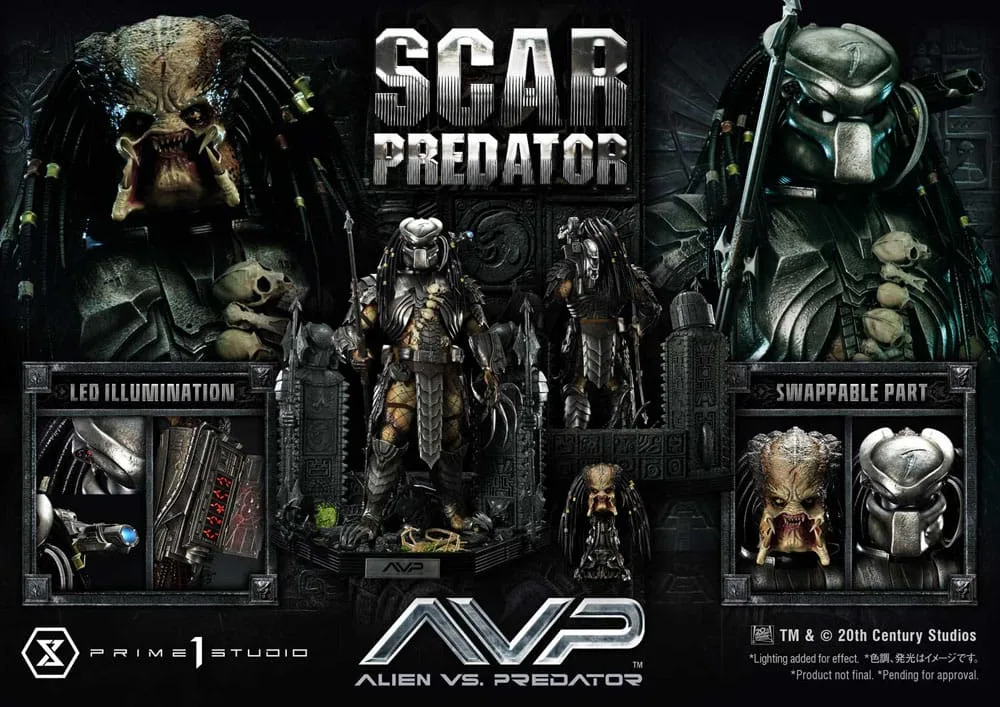 Alien vs. Predator Statue – Scar Deluxe Bonus 93 cm 2
