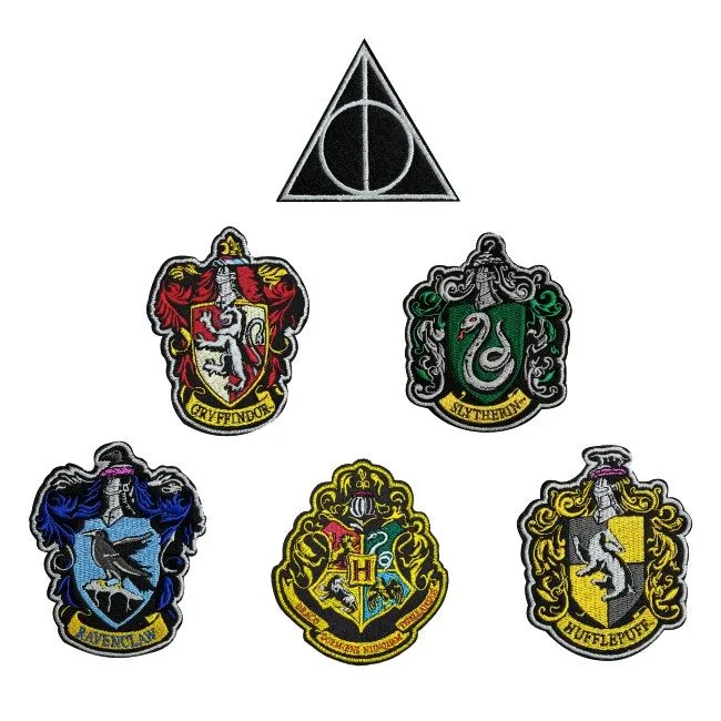 Harry Potter Patches – House Crests and Symbols 6-Pack