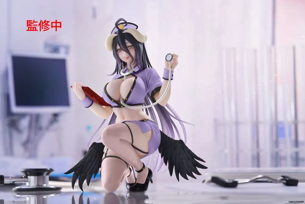 Overlord PVC Figure – Desktop Cute Albedo Nurse Renewal 13 cm 2