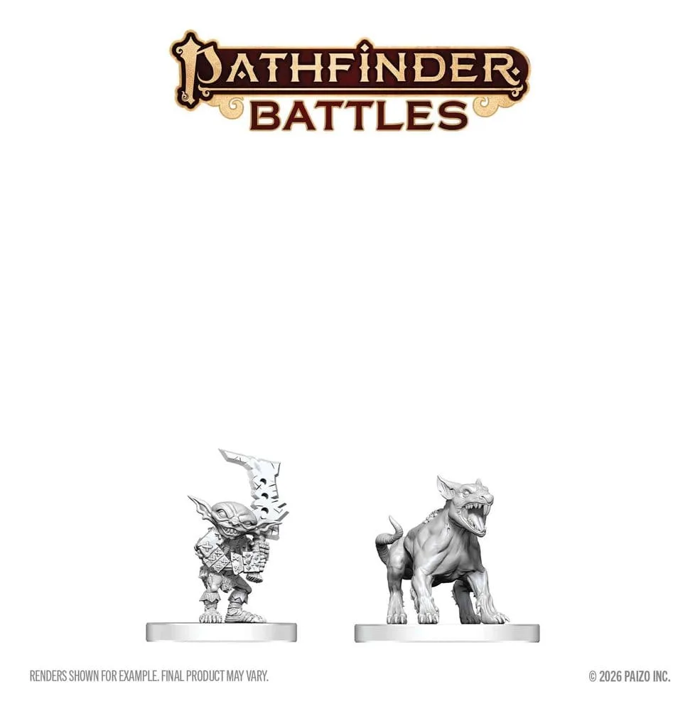 Pathfinder Miniatures – Goblin Commando and Goblin Dog 13 cm 2