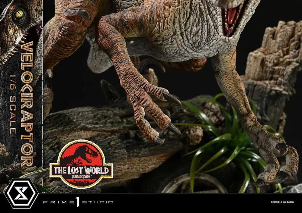 Jurassic Park II beeld – Tiger Stripe Velociraptor 1/6 41 cm 12