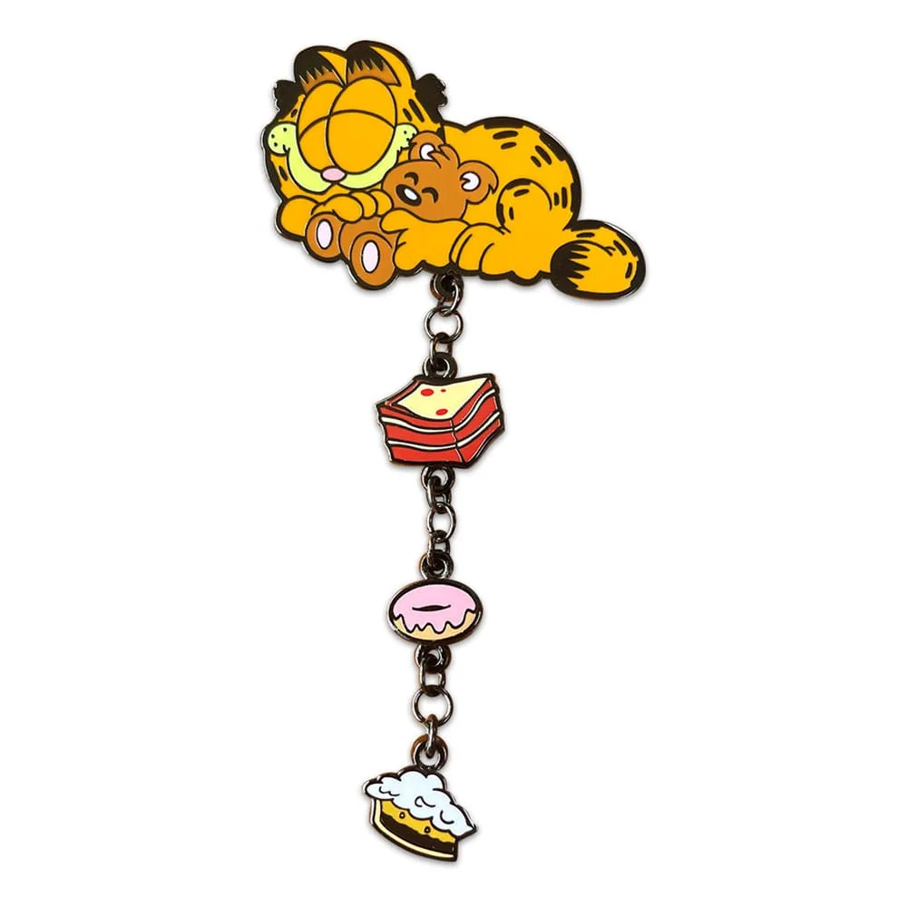 Garfield Enamel Pin – Pooky and Dangling Food Charms