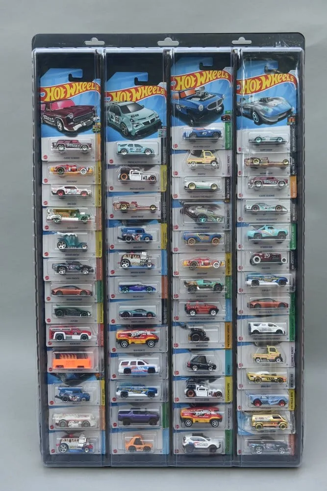 Diecast Car Wall Display – EVORETRO 3-Pack for Carded Models