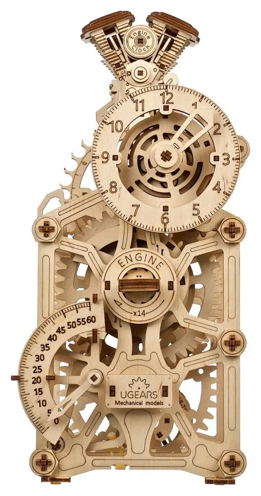 Ugears Wooden Model Kit – Engine Clock