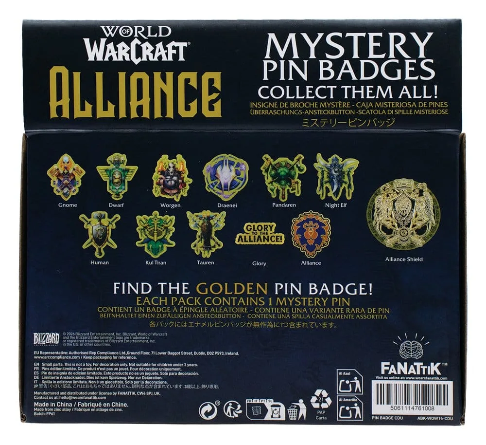 World of Warcraft Pin Badges – Alliance 12 Blind Box Display 4