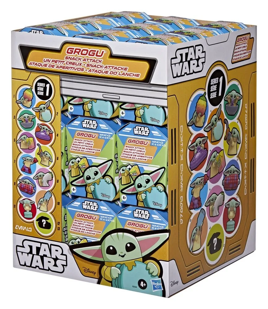Star Wars Mini Figures – Grogu Snack Attack Series 1 Display of 24 4 cm 20