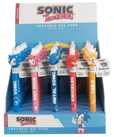 Sonic the Hedgehog Gel Pen Display – 30 Erasable Character Pens 2