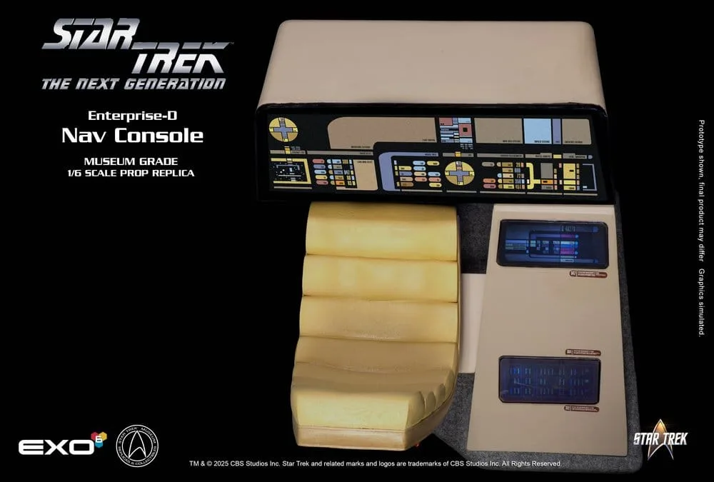 Star Trek TNG Replica – Enterprise-D Bridge CONN Console 1/6 Scale 7