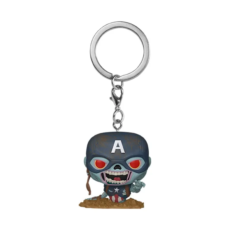 Marvel Zombies POP Vinyl Keychains – Captain America 4 cm