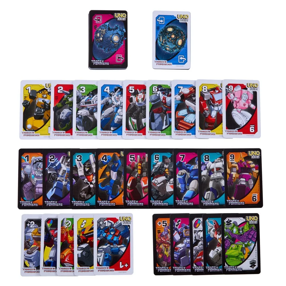 Transformers Card Game – UNO Flip 3