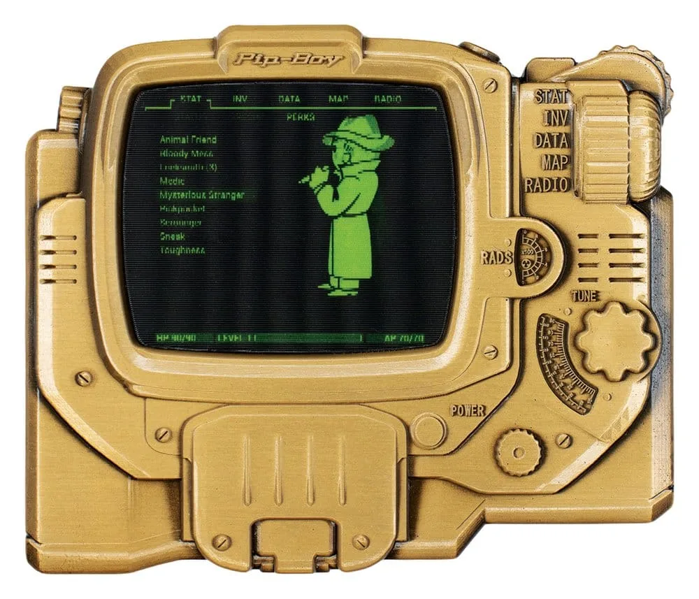 Fallout Lenticular Ingot – Pip-Boy Mysterious Stranger 7