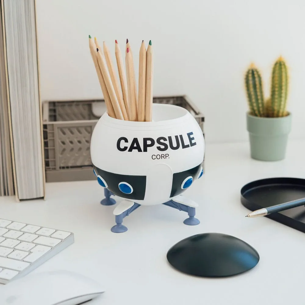Dragon Ball Z Pencil Holder – Capsule Corp Spaceship 13 x 13 x 14 cm 4