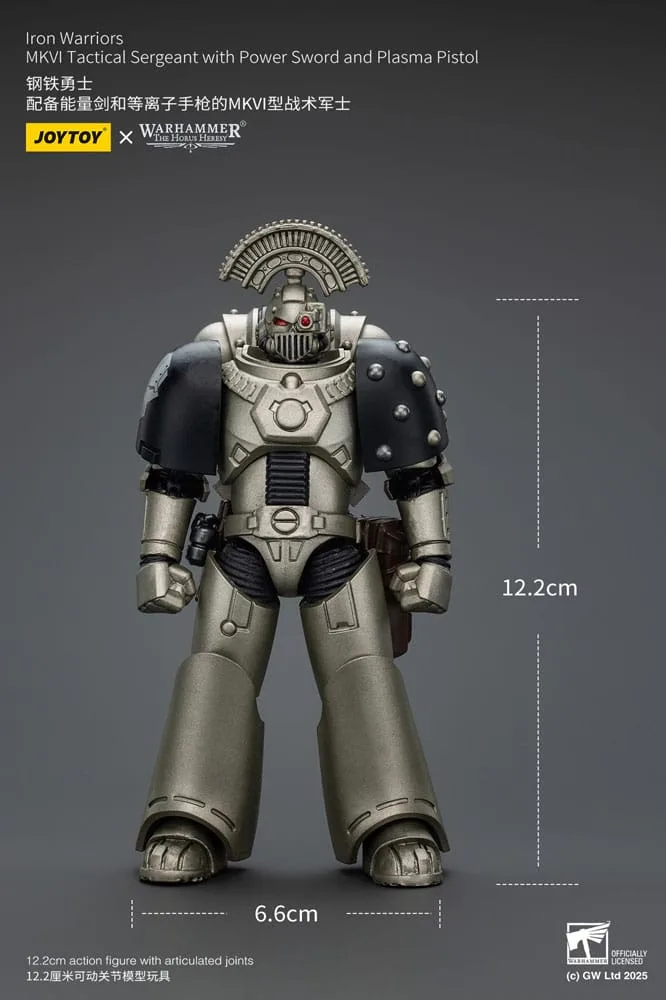 Warhammer Action Figure – Iron Warriors MKVI Tactical Sergeant 1/18 12