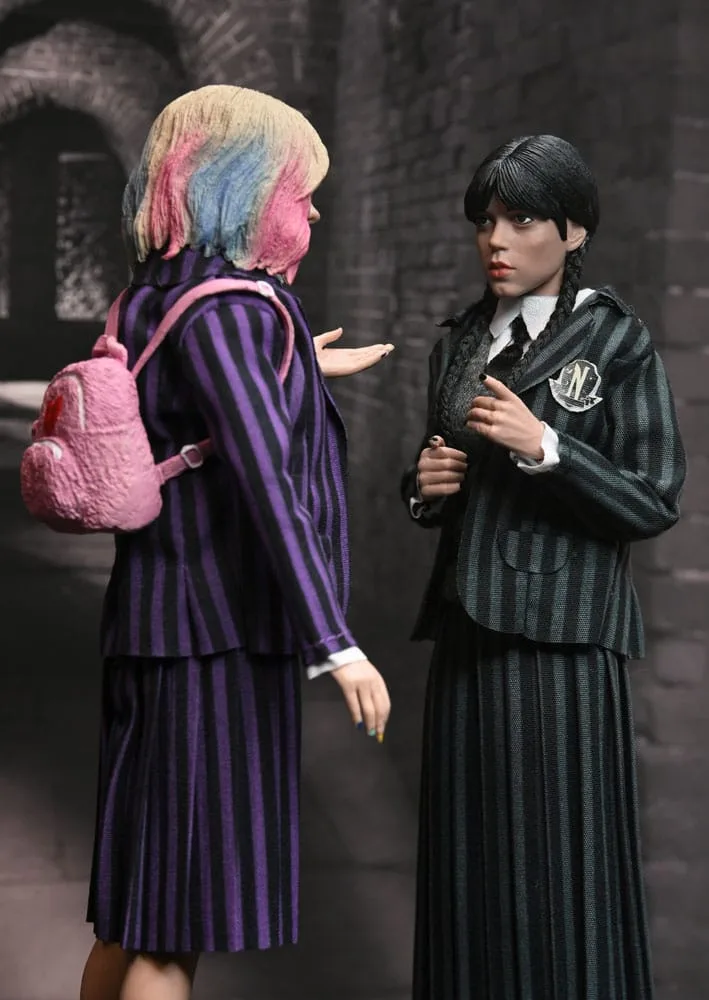 Wednesday Action Figure Set – Addams and Enid School Uniforms 20 cm 5