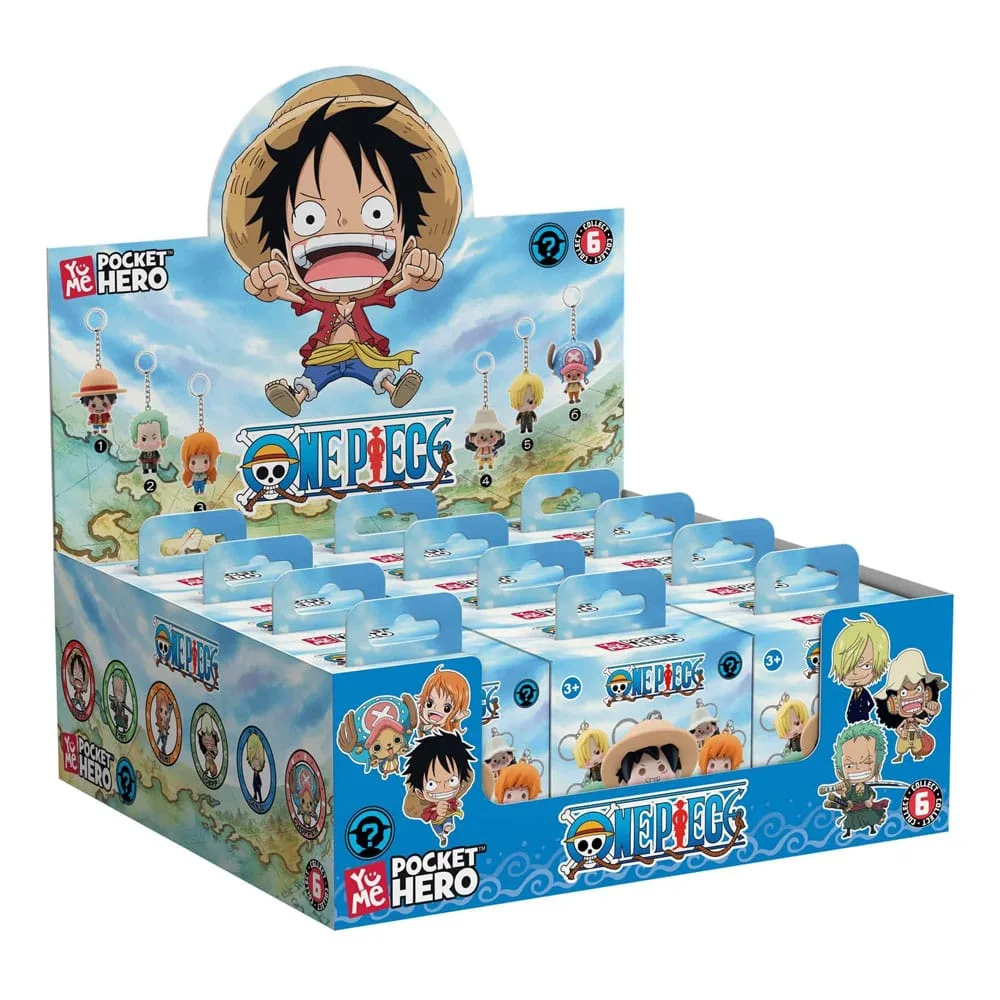 One Piece Keychain Display – Pocket Hero Series 2 12 Pack 6–7 cm 9