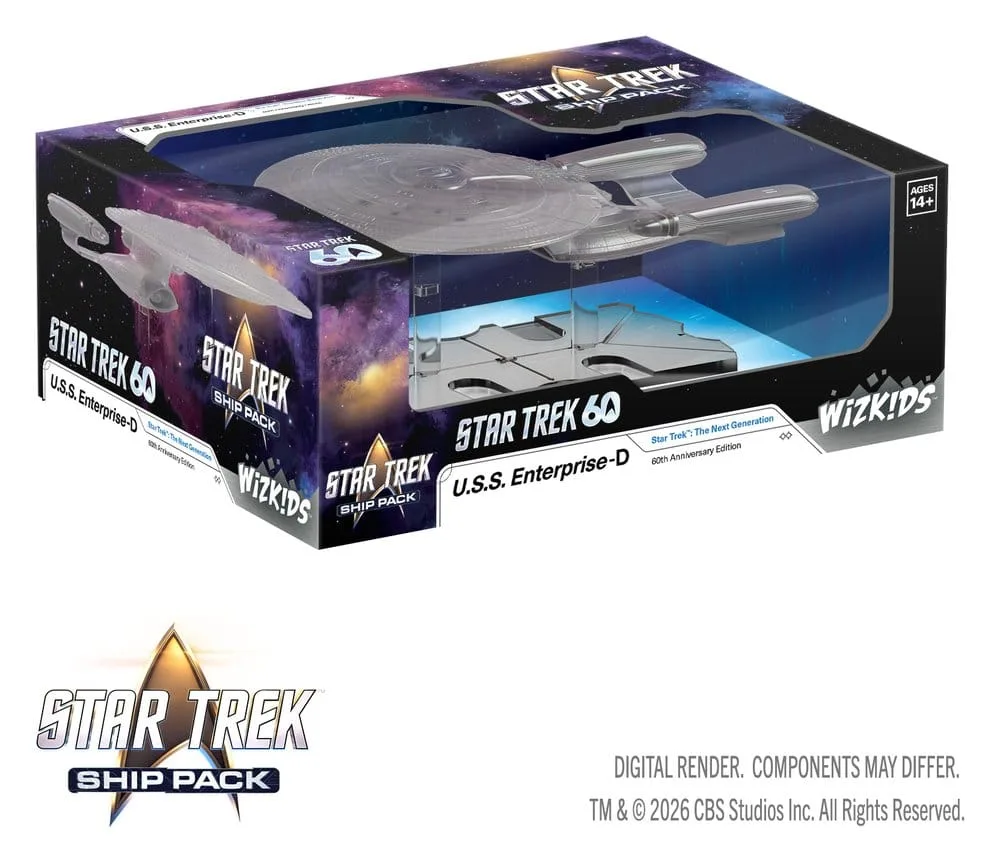 Star Trek Ship Miniature – Enterprise-D 60th Anniversary 22 cm 3