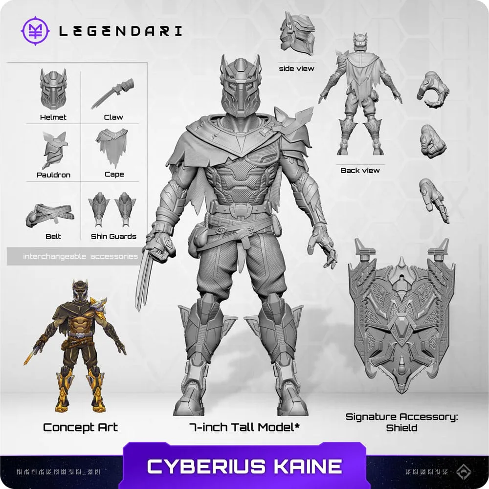 Legendari Actiefiguur – Cyberius Kaine 1/10 18 cm 4