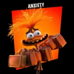 Inside Out 2 beeld – Anxiety Art Scale 18 cm 5