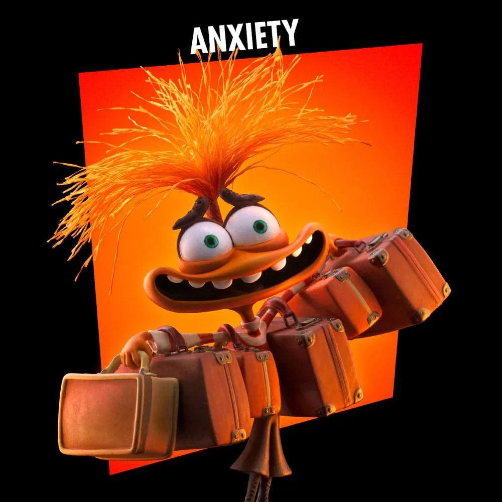 Inside Out 2 beeld – Anxiety Art Scale 18 cm 5
