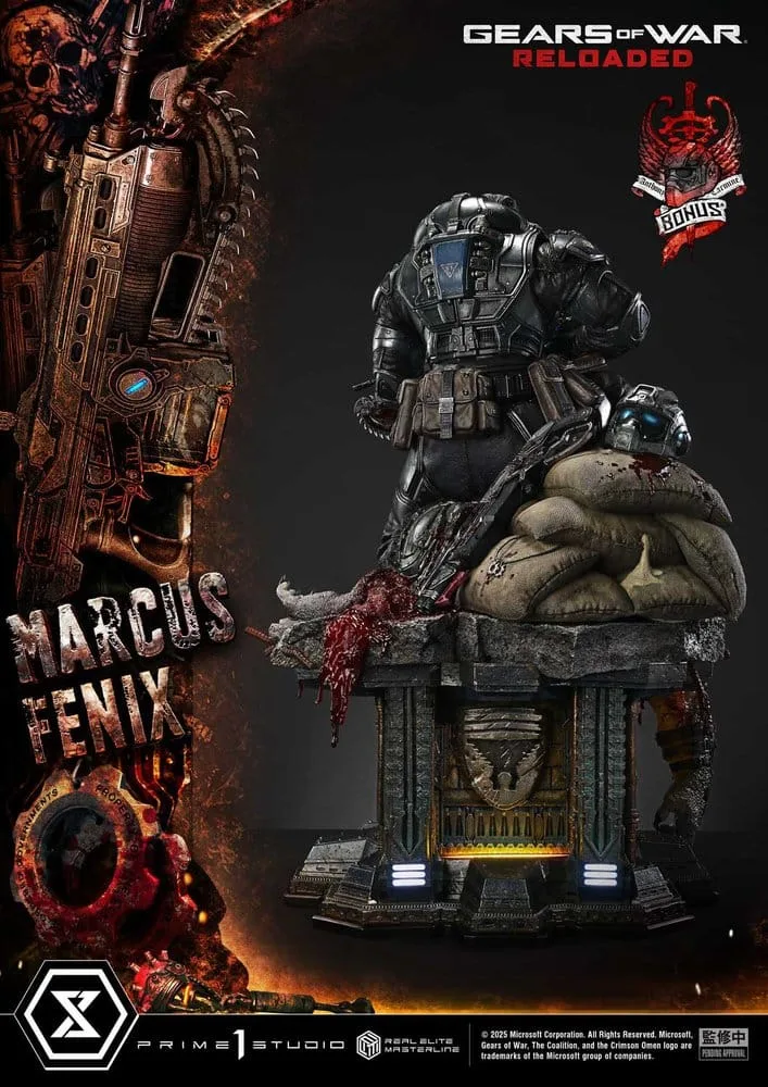 Gears of War Statue – Marcus Fenix Ultimate Bonus 97 cm 7