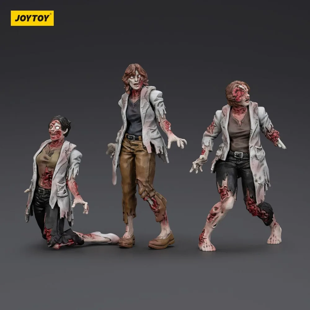 Zombie Dark Source Action Figures – Female Scientists 3-Pack 8 cm 5