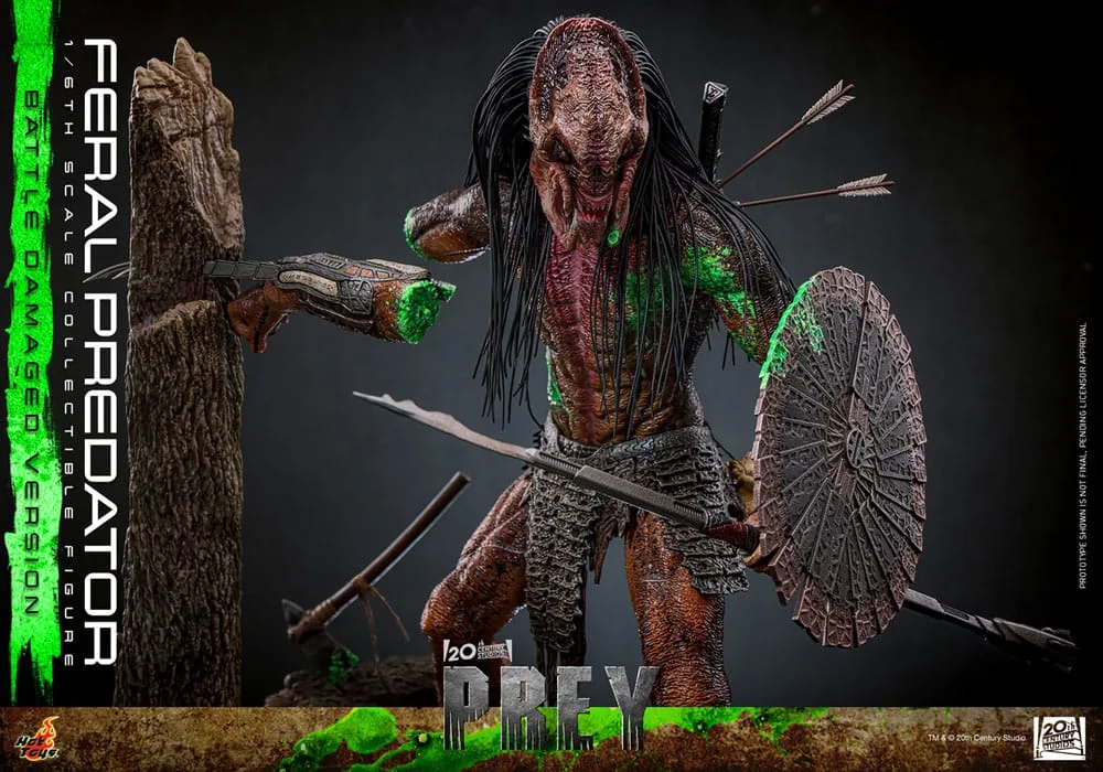 Prey Action Figure – Battle Damaged Feral Predator 37 cm 16
