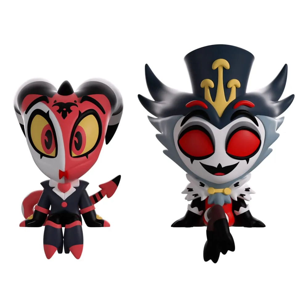 Helluva Boss Vinyl Figures – Blitzo and Stolas Monitor Buddiez