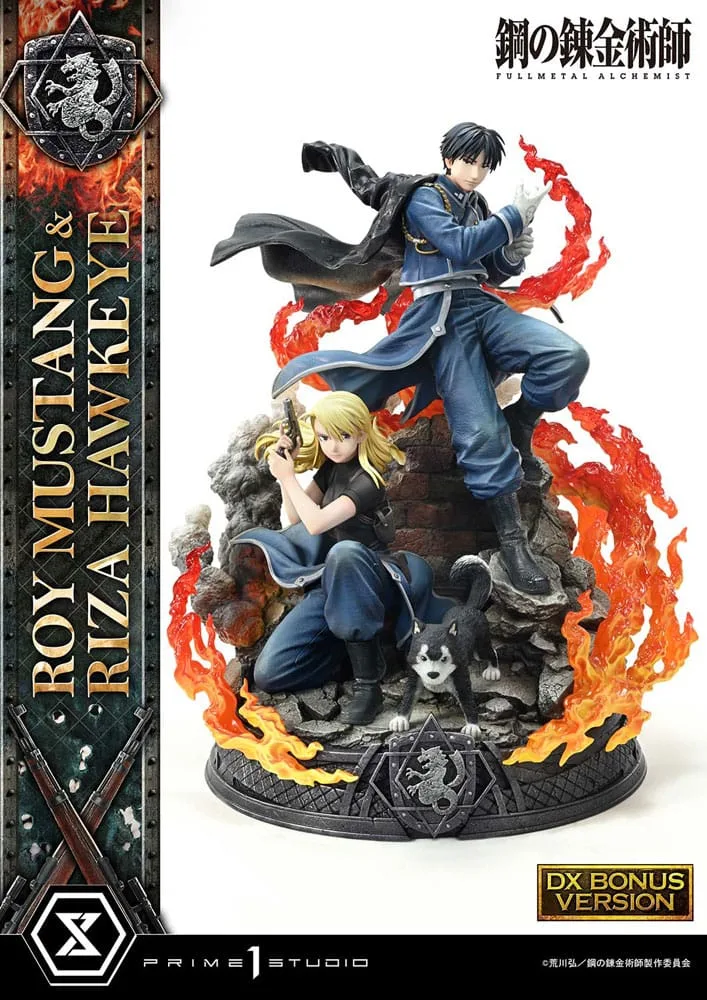 Fullmetal Alchemist Statue – Roy Mustang and Riza Hawkeye 50 cm