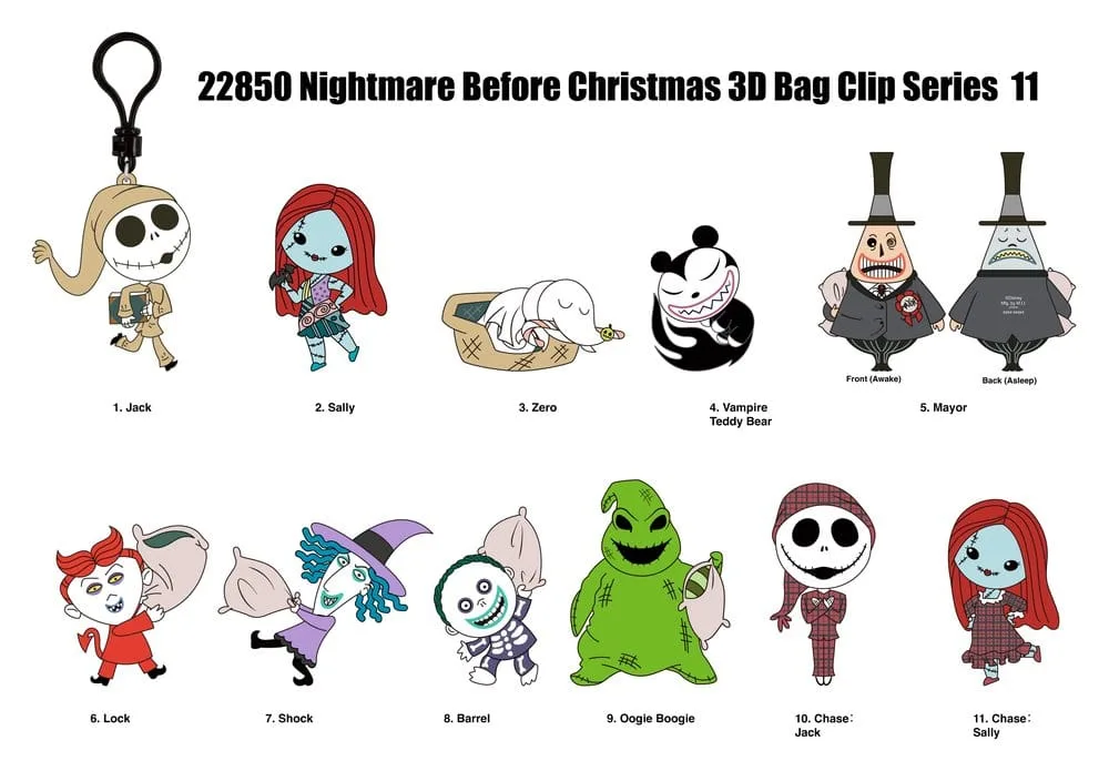 Nightmare Before Christmas Bag Clips – Series 11 24 Blind Bags 2