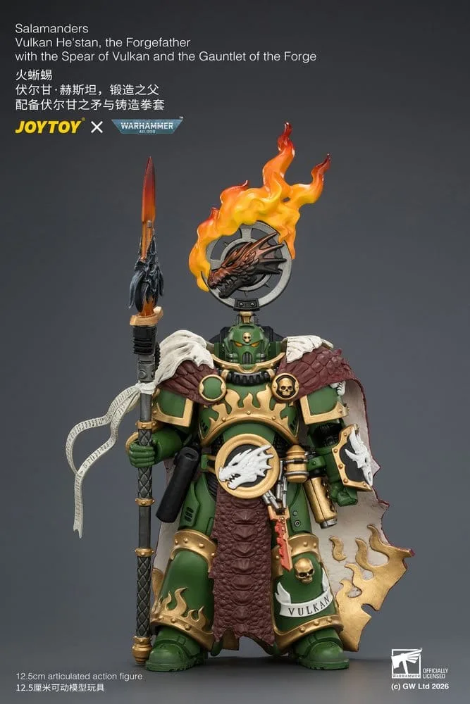 Warhammer Action Figure – Salamanders Vulkan He’stan 12.5 cm 3