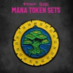 Magic the Gathering Dice and Token Pack – Green Mana 5