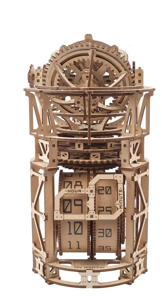 Ugears Wooden Model Kit – Sky Watcher Tourbillon Table Clock 24