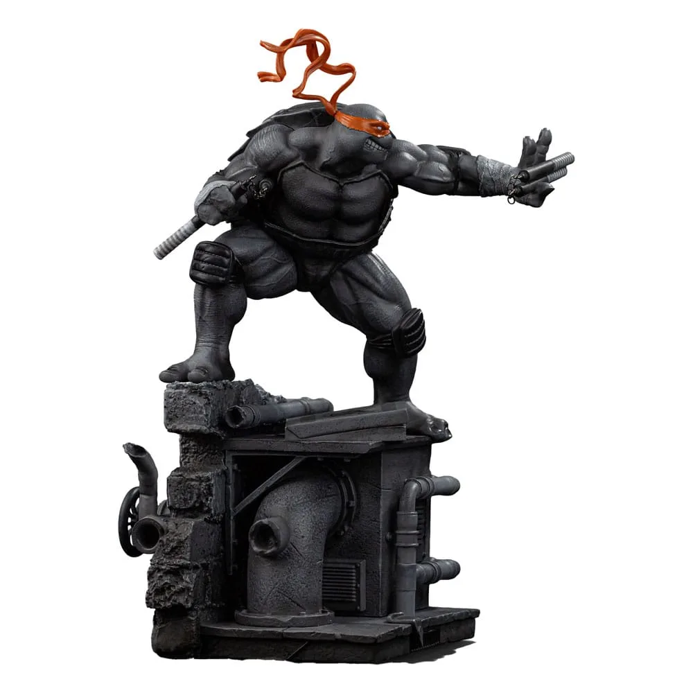 TMNT Statue – Michelangelo Black and White 1/10 Scale 26 cm