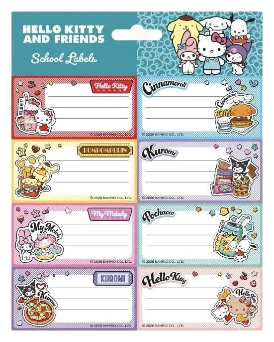 Hello Kitty and Friends School Labels – American Diner