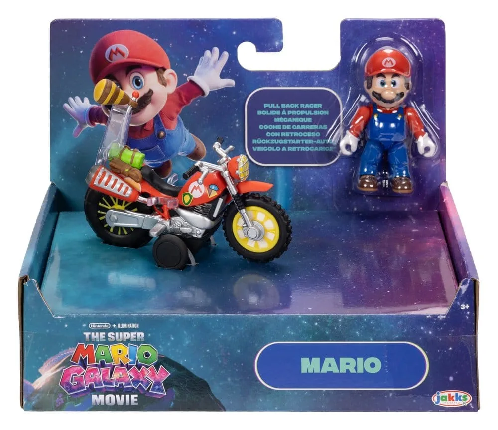 Super Mario Galaxy Movie Action Figure – Pull Back Motorcycle 6 cm 4