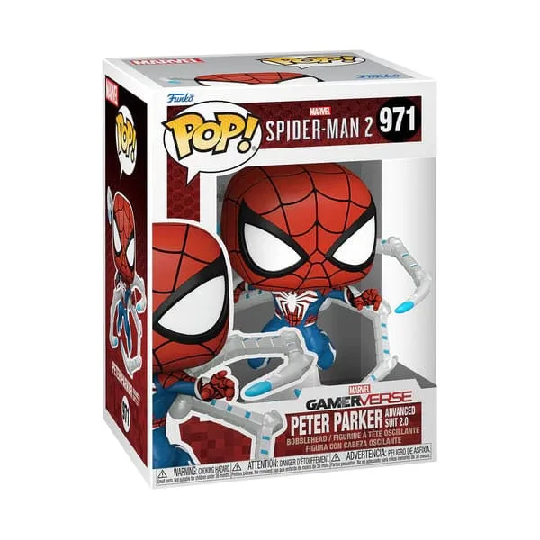 Spider-Man 2 Vinyl Figure – Peter Parker Suit POP Games 9 cm 2