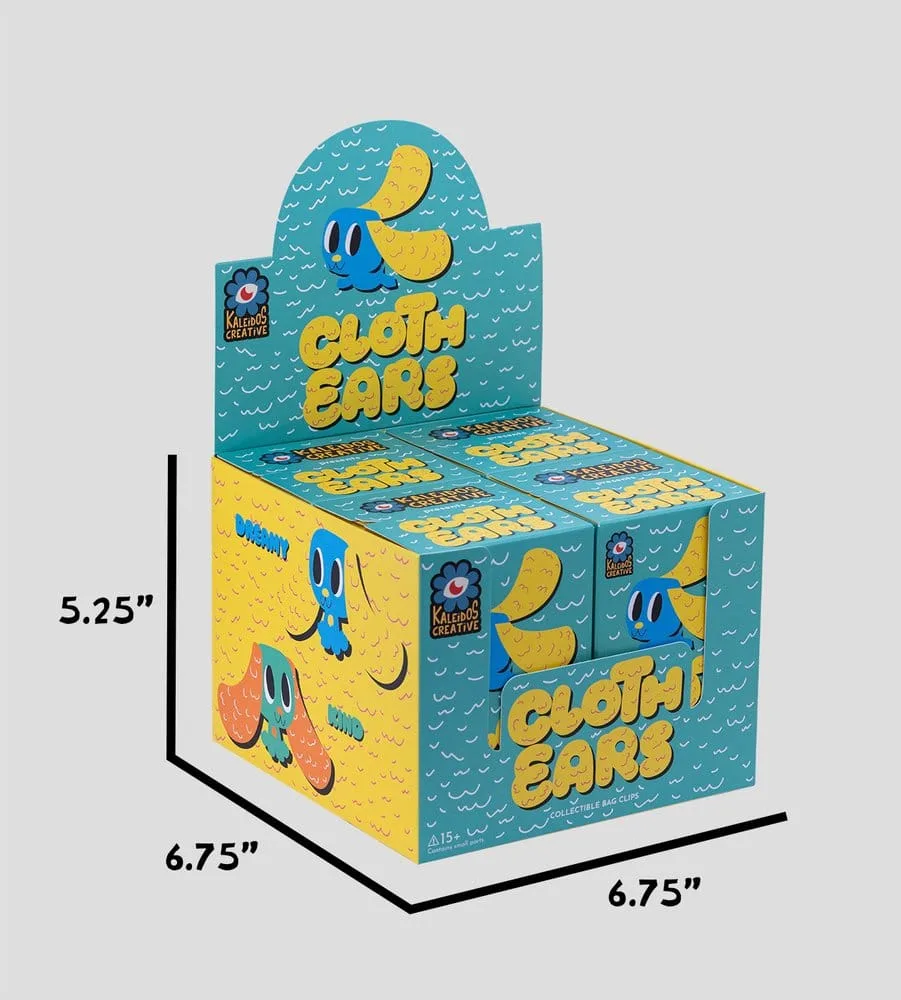 Cloth Ears Bag Clips – Blind Box Display of 4 13 cm 2