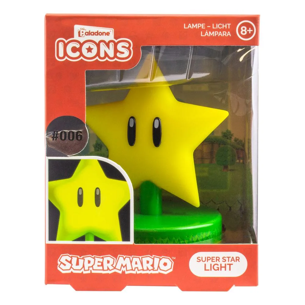 Super Mario Icon Light – Super Star V2 10 cm 2