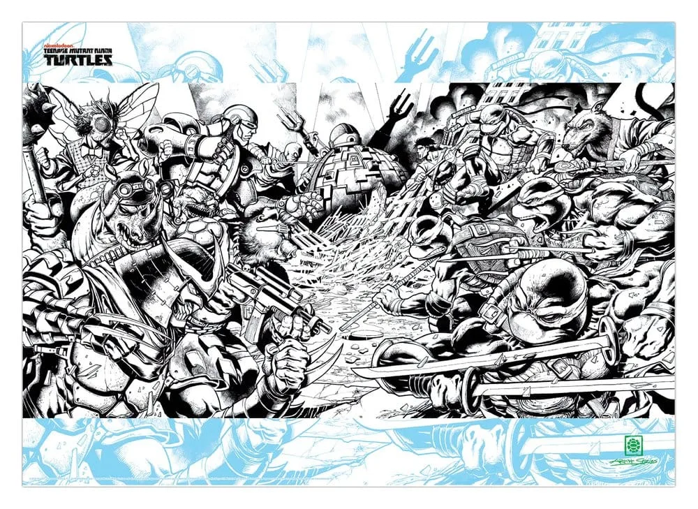 Teenage Mutant Ninja Turtles Art Print – Comic 42 x 30 cm