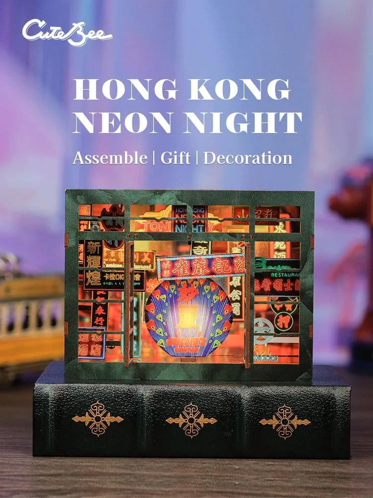 Hong Kong Book Nook – CuteBee Neon Light 13 x 17 cm 6