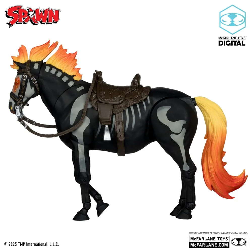Spawn Actionfigur – Bloodaxe mit Pferd Gold Label 18 cm 7