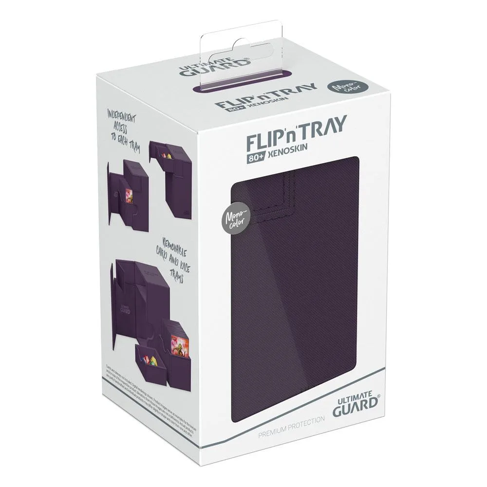 Ultimate Guard Deck Box – Purple Flip’n’Tray 80+ Xenoskin 7
