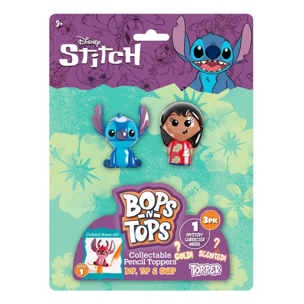 Lilo & Stitch Pencil Toppers – 3-Pack with Mystery Design