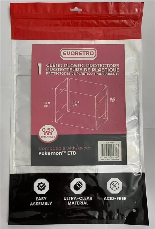Pokémon ETB Display Case Protector – Evoretro PET 1-Pack 6
