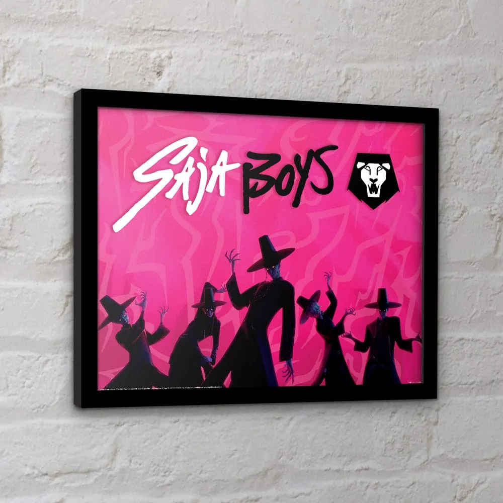 KPop Demon Hunters Framed Poster – Saja Boys Idol 40 x 30 cm 2