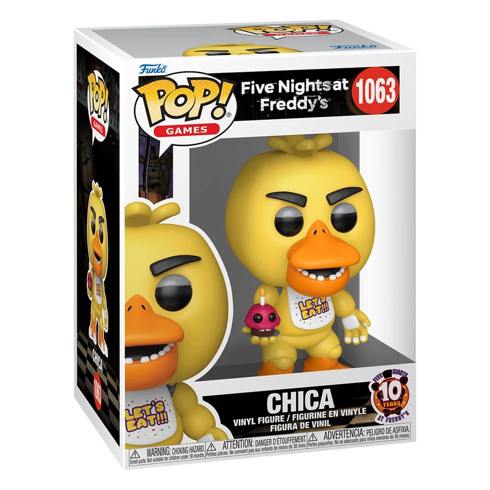 Five Nights at Freddy’s POP Figure – 10th Anniversary Chica 9 cm 2