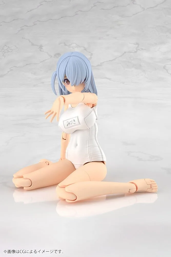 Frame Arms Girl Modellbausatz – Mizuki weißer Schulbadeanzug 16 cm 6