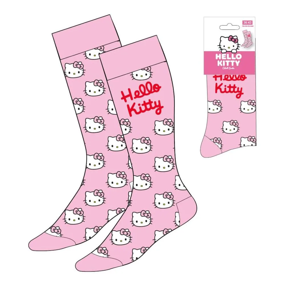 Sanrio Socks – Pink Hello Kitty Face EU 36–43